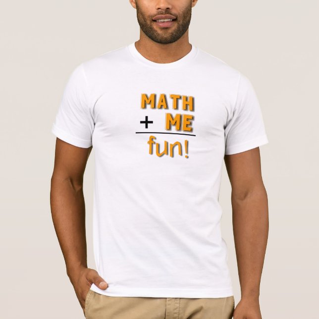 Camiseta A matemática mais mim é divertimento (Frente)