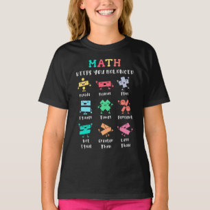 Camiseta A matemática mantém você equilibrado
