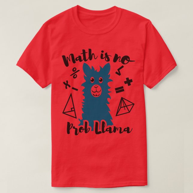 Camiseta A matemática não é problema 1 (Frente do Design)