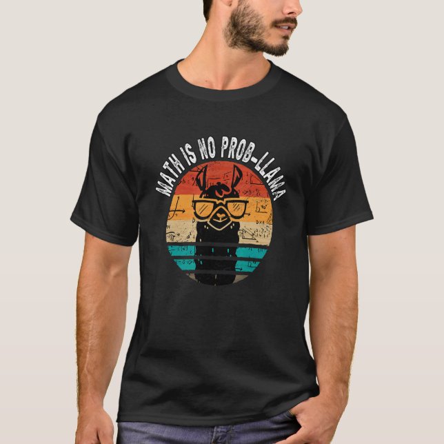 Camiseta A Matemática Não É Problema Llama (Frente)