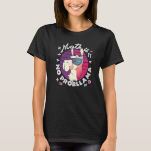 Camiseta A Matemática Não É ProbLlama Llama de Matemática