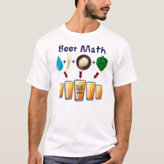 Camiseta A matemática T da cerveja do clube da cerveja de