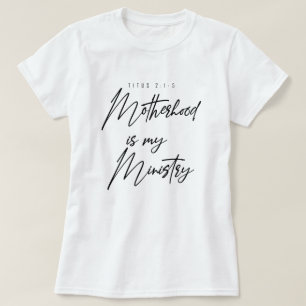 Camiseta A Maternidade Cristã na Escola Secundária É O Meu