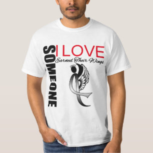 Camiseta A melanoma alguém amor de I ganhou suas asas