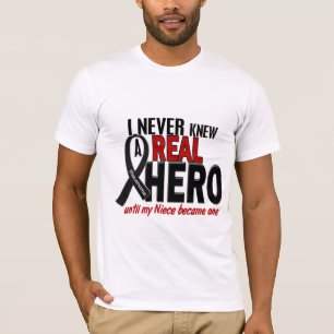 Camiseta A melanoma NUNCA CONHECEU uma sobrinha do HERÓI 2
