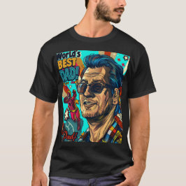 Camiseta A melhor arte digital do Pai do mundo