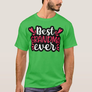 Camiseta A Melhor Avó De Mãe Para Aniversário De Mãe