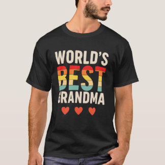Camiseta A Melhor Avó do Mundo Retro Vintage