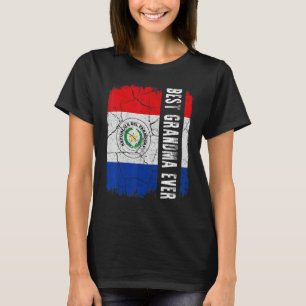 Camiseta A melhor avó paraguaia jamais sinalizou a mãe para