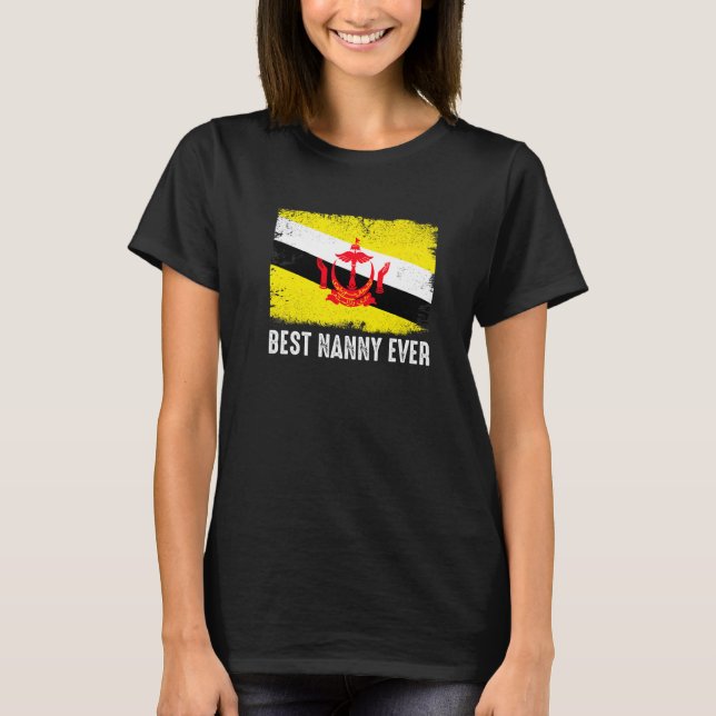 Camiseta A melhor babá nunca patriótica (Frente)