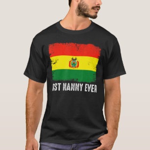 Camiseta A melhor babá nunca patriótica na Bolívia