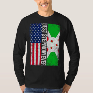 Camiseta A melhor bandeira do Burundi Dia de as mães Burund