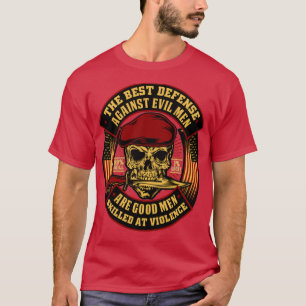 Camiseta A melhor defesa contra a mau são bons homens