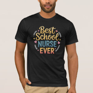 Camiseta A Melhor Enfermeira Escolar De Todos Os tempos