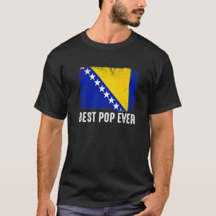 Camiseta A Melhor Família De Bandeiras Da Bósnia E Herzegov