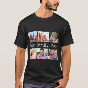 Camiseta A Melhor Família De Colagem De Fotos Já Personal