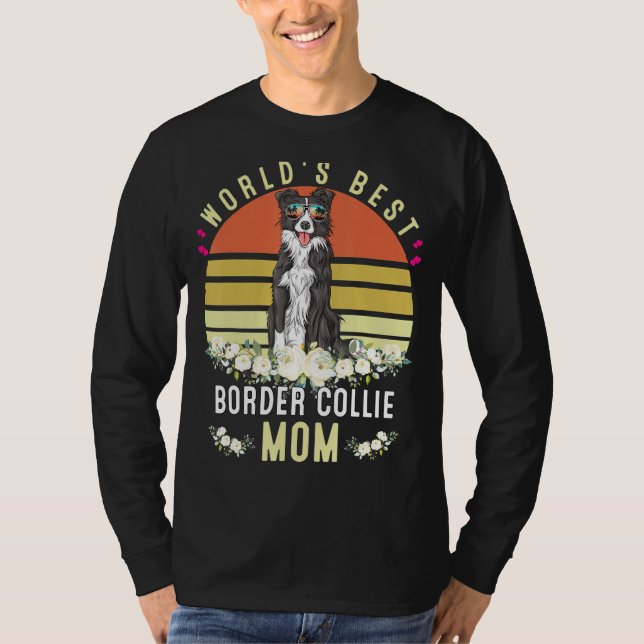Camiseta A melhor fronteira do mundo, Collie Mãe Cachorro M (Frente)