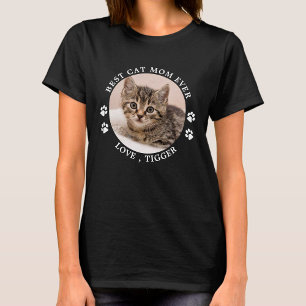 Camiseta A Melhor Gato Mãe De Pata Imprime Foto De Pet Per