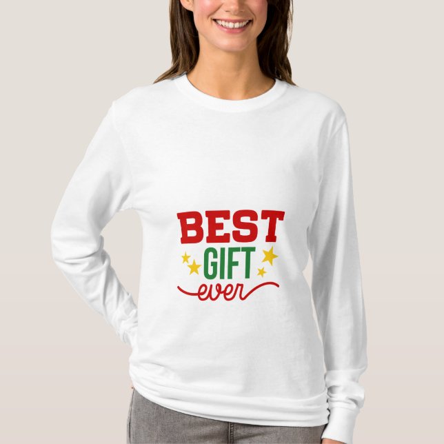 Camiseta A melhor gravidez do presente nunca (Frente)