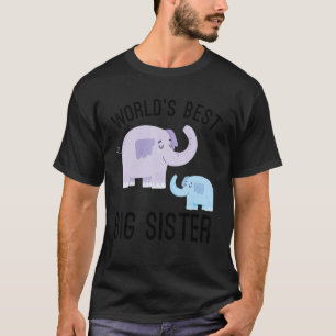 Camiseta A melhor irmã do mundo elefante
