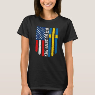 Camiseta A Melhor Irmã Grande, Já Vez F, Da Bandeira Da Sue