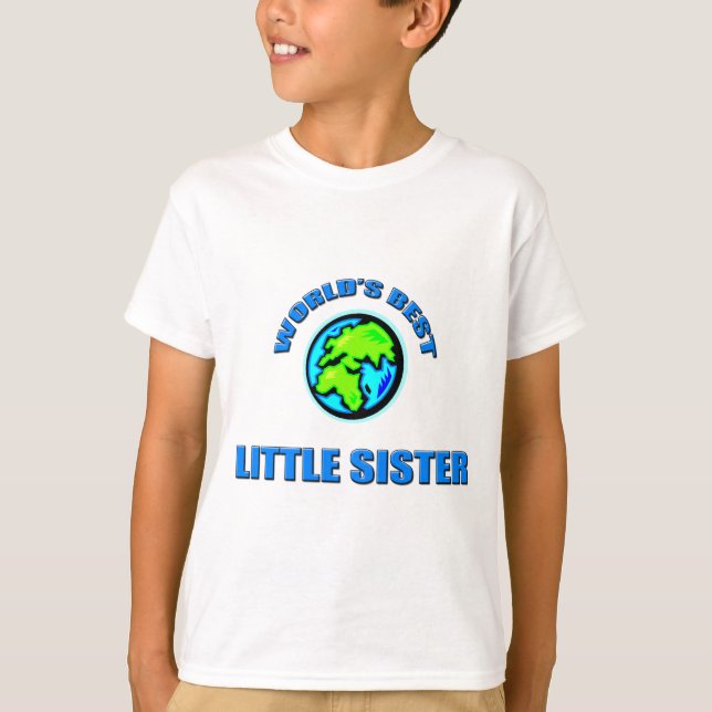 Camiseta A melhor irmã mais nova do mundo (Frente)
