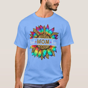 Camiseta A Melhor Mãe Alguma Vez, Leopardo De Sunflower Tie