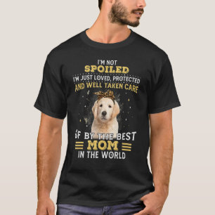 Camiseta A Melhor Mãe De Cachorro No Mundo Feliz Dia de as