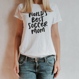 Camiseta A melhor mãe de futebol do mundo trendy na moda T-
