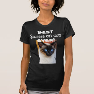 Camiseta A melhor mãe de gato siamês de todos os tempos!
