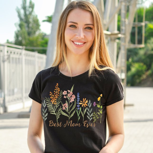 Camiseta A melhor mãe de todos os Dias de as mães (Criador carregado)