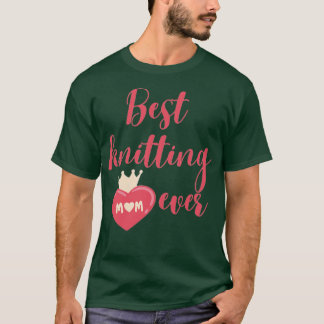 Camiseta A melhor mãe de tricô de 581