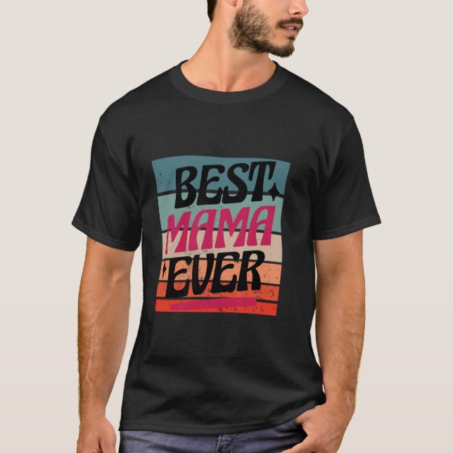 Camiseta A melhor mãe dia de as mães mãe ama mãe (Frente)