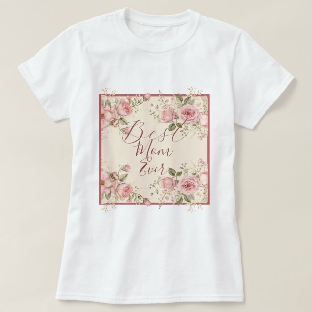 Camiseta A melhor mãe do dia de as mães (Frente do Design)
