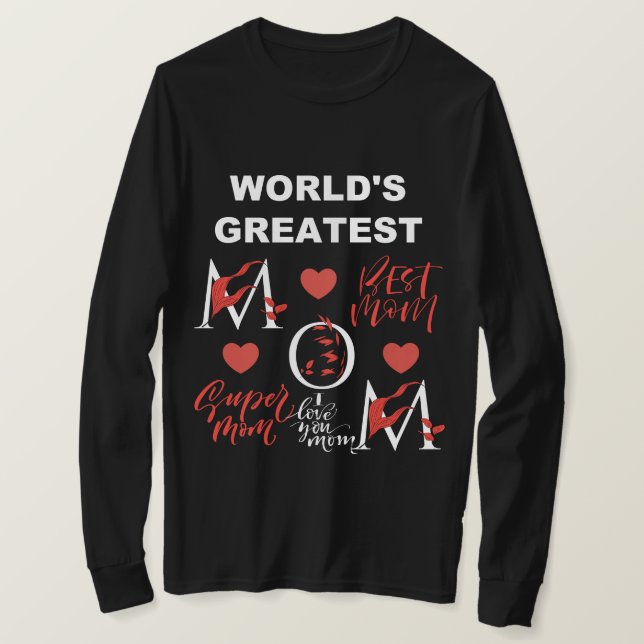 Camiseta A melhor mãe do mundo (Frente do Design)