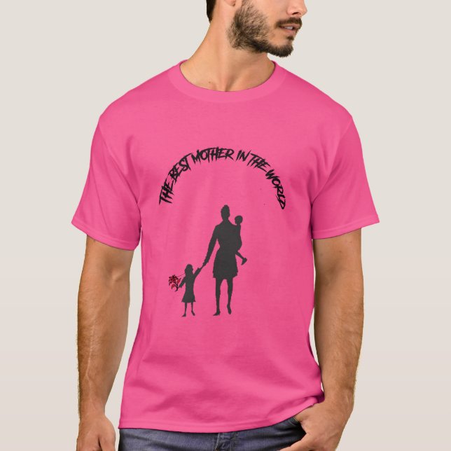 Camiseta a melhor mãe do mundo presente (Frente)