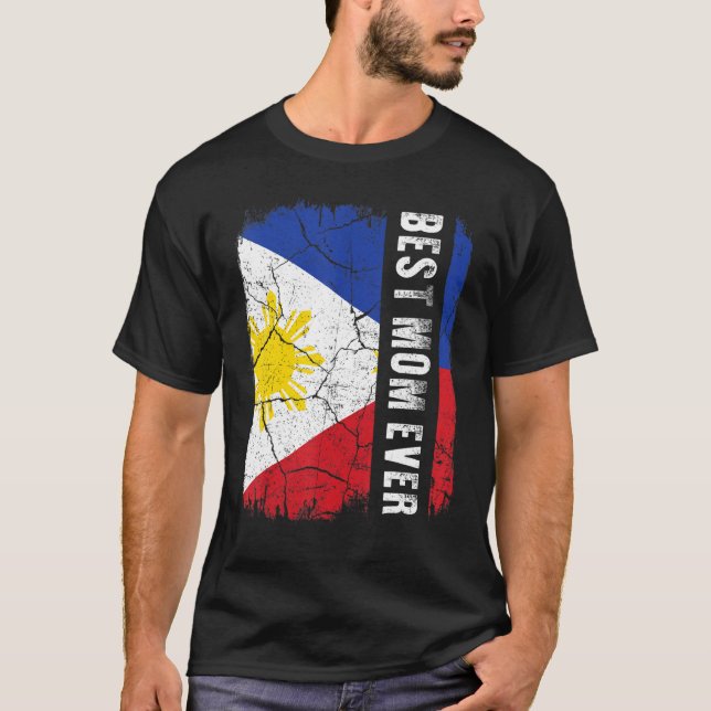 Camiseta A melhor mãe filipina que já esteve nas Filipinas (Frente)