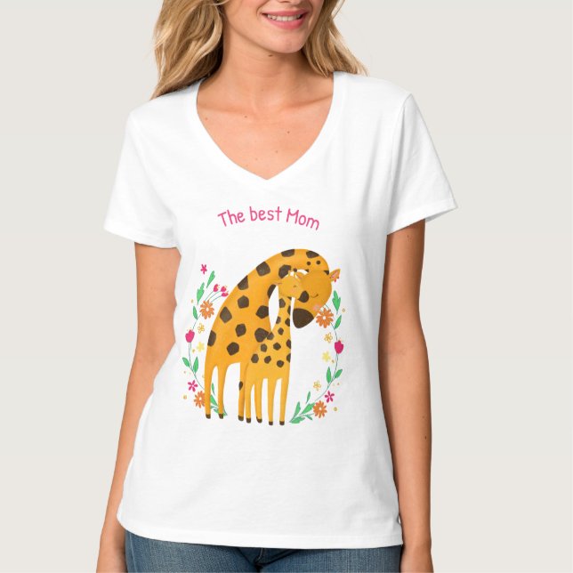 Camiseta "A Melhor Mãe", Mãe e Bebê Bonitas (Frente)