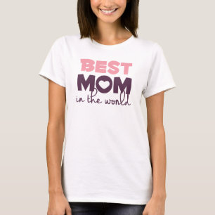 Camiseta A melhor mãe no Círculo do Dia de as mães do Mundo