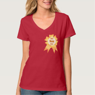 Camiseta A melhor mãe sempre ganhadora do Ouro, fita prêmio