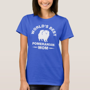 Camiseta a melhor mamã pomeranian do mundo