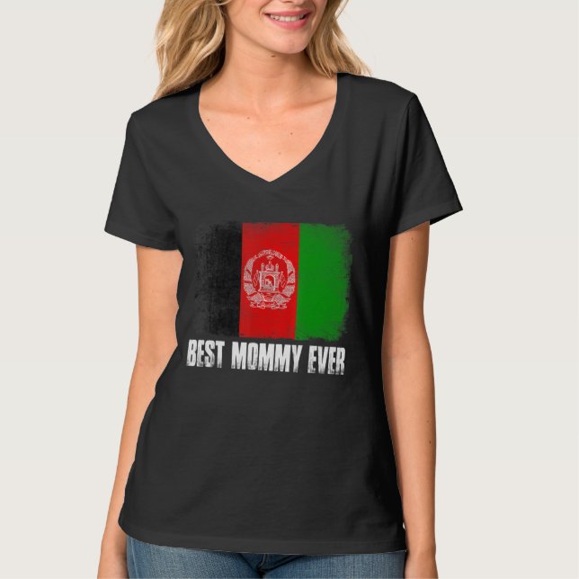 Camiseta A melhor Mamãe da família Ever na bandeira do Afeg (Frente)