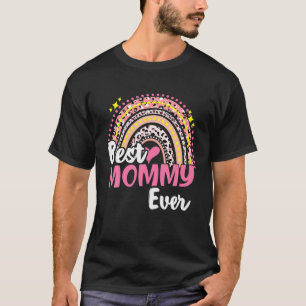 Camiseta A melhor Mamãe de mães do arco-íris, cor-de-ros