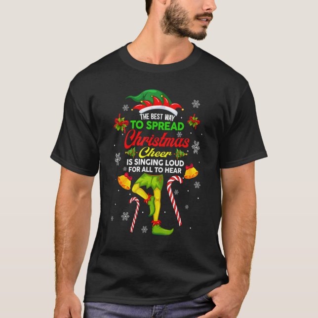 Camiseta A Melhor Maneira De Espalhar A Alegria De Natal É  (Frente)