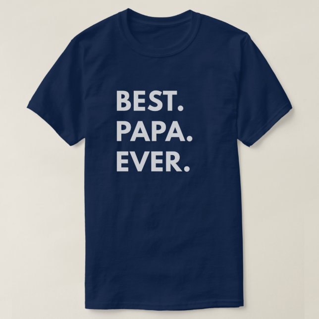 Camiseta A melhor papá nunca (Frente do Design)