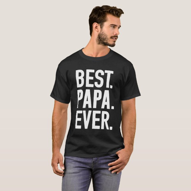 Camiseta A melhor papá nunca (Frente Completa)