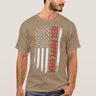 Camiseta A melhor papoila de sempre da bandeira americana v
