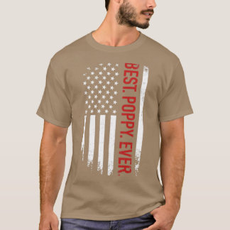 Camiseta A melhor papoila de sempre da bandeira americana v