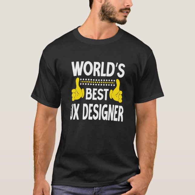 Camiseta A melhor profissão de designer UX do mundo - UX D (Frente)