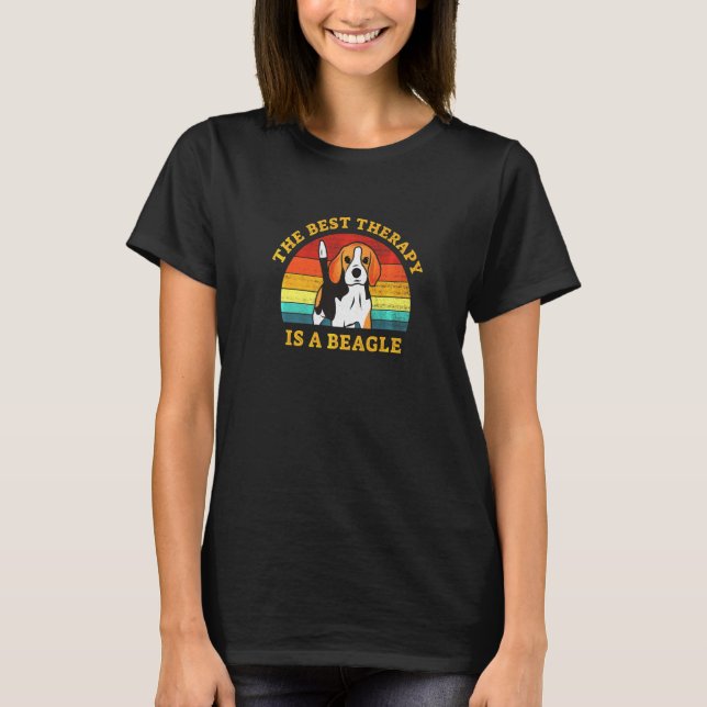 Camiseta A Melhor Terapêutica É Beagle (Frente)